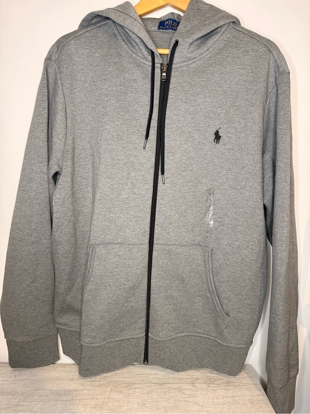 Polo Ralph Lauren Double-Knit Full-Zip Hoodie (L)
